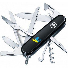 Складаний ніж Victorinox HUNTSMAN UKRAINE Голуб миру синьо-жовт. 1.3713.3_T1036u