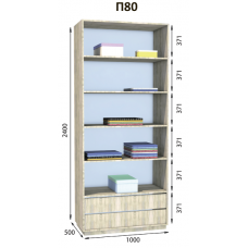Пенал П80 гардеробна Престо Дом