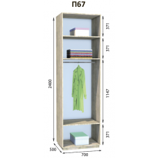 Пенал П67 гардеробна Престо Дом