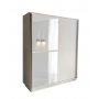 Шафа-купе Aledo white 1800(1200)*600(500)*2220 Embawood