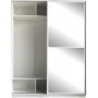 Шафа-купе Aledo white 1800(1200)*600(500)*2220 Embawood
