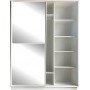 Шафа-купе Aledo white 1800(1200)*600(500)*2220 Embawood