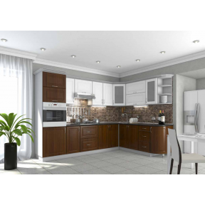 Кухня Квадріс 3,0*2,1 біле дерево/кедр люкс  Гарант