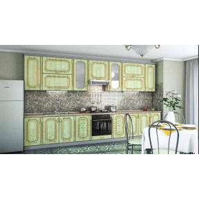 Кухня Платинум патина радіал 38 з патиною золото 3,8м Гарант