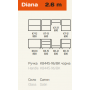 Кухня Diana (Діана) 2,6м