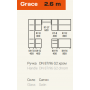 Кухня Grace (Грейс) 2,6м