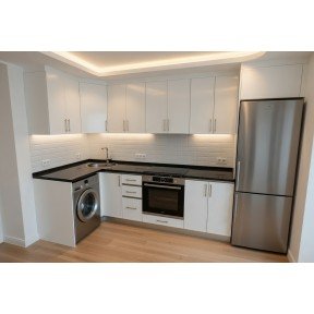 Кухня кутова біла 1,2 м * 2,4 м