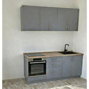 Кухня фасад ЛДСП 2,0 м сіра лава