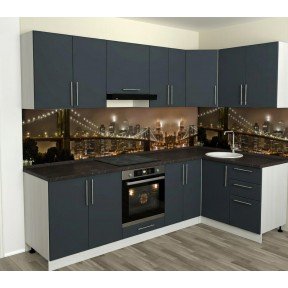 Кухня фасад ЛДСП кутова 2,6м*1,4м 