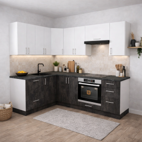 Кухня фасад ЛДСП кутова 1,6 м*2,4 м 