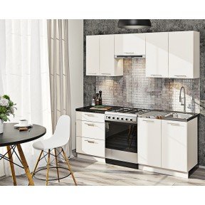 Кухня Еко ДСП білий матовий комплект 2,0м Комфорт меблі