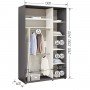 Шафа-купе Комфорт Мебелі Стандарт 1300*2100(2400)*450(600) 2Д