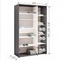 Шафа-купе Комфорт Мебелі Стандарт 1300*2100(2400)*450(600) 2Д