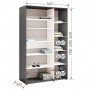 Шафа-купе Комфорт Мебелі Стандарт 1400*2100(2400)*450(600) 2Д