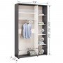 Шафа-купе Комфорт Мебелі Стандарт 1500*2100(2400)*450(600) 2Д