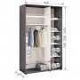 Шафа-купе Комфорт Мебелі Стандарт 1500*2100(2400)*450(600) 2Д