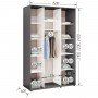 Шафа-купе Комфорт Мебелі Стандарт 1500*2100(2400)*450(600) 2Д
