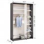 Шафа-купе Комфорт Мебелі Стандарт 1600*2100(2400)*450(600) 2Д