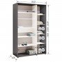 Шафа-купе Комфорт Мебелі Стандарт 1600*2100(2400)*450(600) 2Д