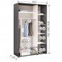Шафа-купе Комфорт Мебелі Стандарт 1600*2100(2400)*450(600) 2Д