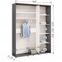 Шафа-купе Комфорт Мебелі Стандарт 1800*2100(2400)*450(600) 3Д
