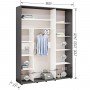 Шафа-купе Комфорт Мебелі Стандарт 1800*2100(2400)*450(600) 3Д
