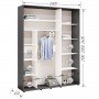 Шафа-купе Комфорт Мебелі Стандарт 2000*2100(2400)*450(600) 2Д