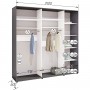 Шафа-купе Комфорт Мебелі Стандарт 2500*2100(2400)*600 3Д