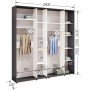 Шафа-купе Комфорт Мебелі Стандарт 2800*2100(2400)*450(600) 4Д