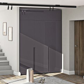 Шафа Flex Ф.150.3Д Для одягу фарбований МДФ глянець + Антресоль