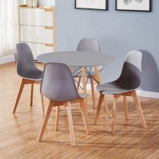 Комплект меблів стіл сірий та стільці