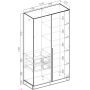 Шафа з полицями 2Д C-8