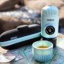 Еспресо-кавоварка портативна Wacaco Nanopresso блакитна з чохлом