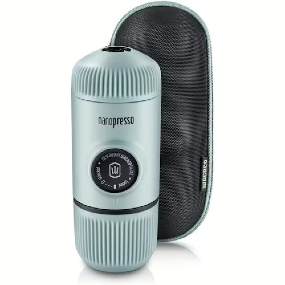 Еспресо-кавоварка портативна Wacaco Nanopresso блакитна з чохлом
