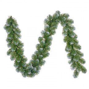 Гірлянда 180 см. декоративна Norton зелена з інеєм, Black Box Trees®