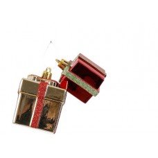 Прикраса декоративна Новоріч, Подарунок, компл. 2 шт., в ас. 6,5 см, House of Seasons