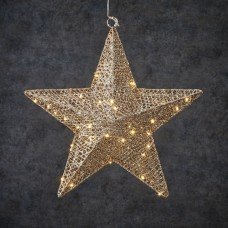 Зірка декоративні шампань, діам. 40 см, 50 led, 