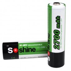 Акумулятор нікель-металогідридний Ni-MH AA (R6) Soshine 1.2V (2700mAh), 4шт у блістері