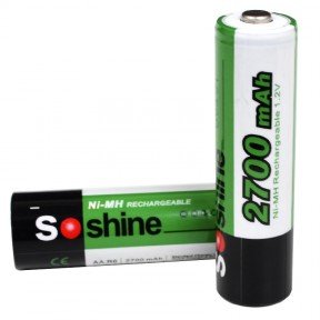 Акумулятор нікель-металогідридний Ni-MH AA (R6) Soshine 1.2V (2700mAh), 4шт у блістері