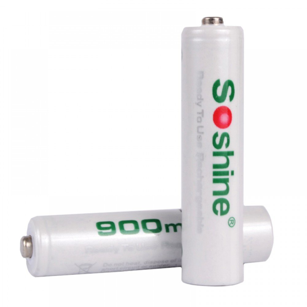 Акумулятор нікель-металогідридний Ni-MH RTU AAA (R03) Soshine 1.2V (900mAh), 4шт., блістер