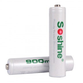 Акумулятор нікель-металогідридний Ni-MH RTU AAA (R03) Soshine 1.2V (900mAh), 4шт., блістер