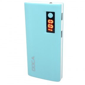 Зовнішній зарядний пристрій Power Bank DOCA D566II з LED дисплеєм (13000mAh), синій