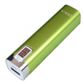 Зовнішній зарядний пристрій Power Bank DOCA D516 (2600mAh), зелений