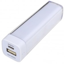 Зовнішній зарядний пристрій Power Bank DOCA D-Lipstick HT-2600 (2600mAh), білий