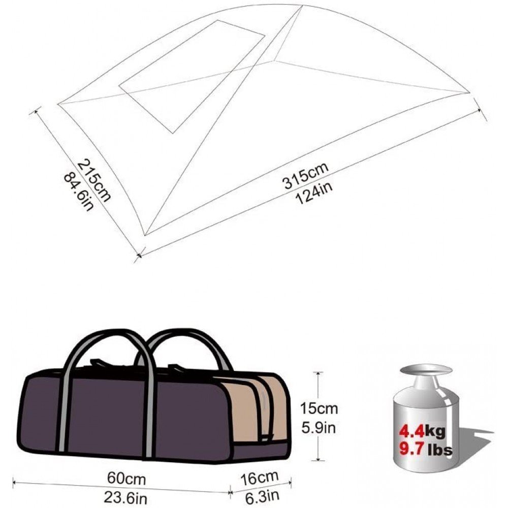 Автомобільний-тент KingCamp Compass (KT3086) Navy