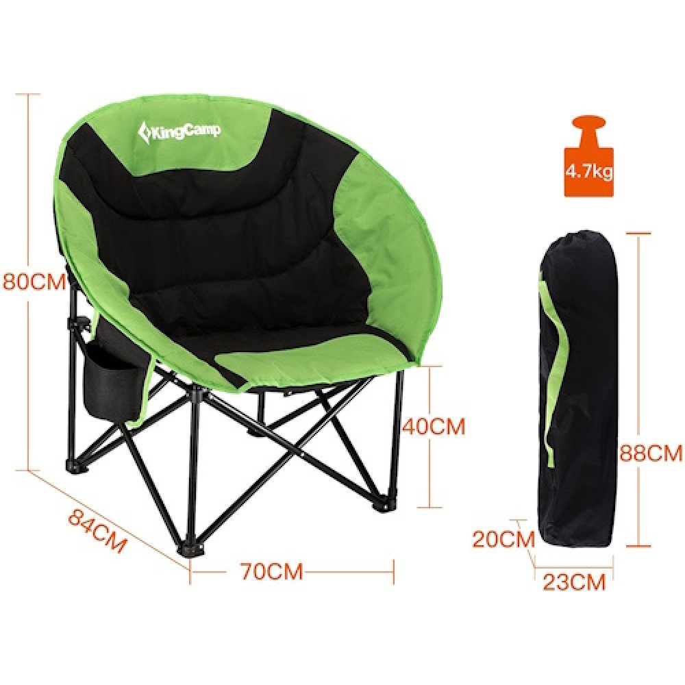Крісло KingCamp Moon Leisure Chair KC3816 Black-Green