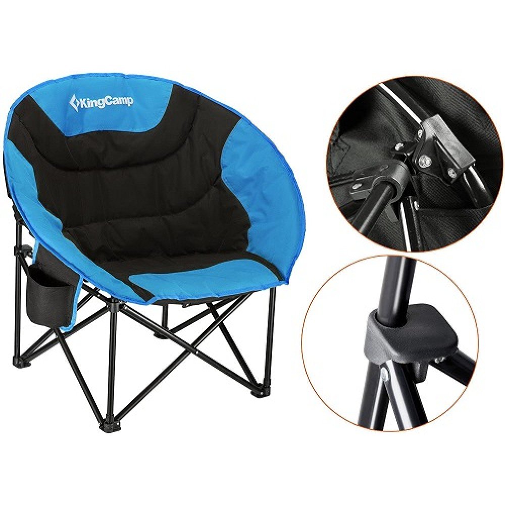 Крісло KingCamp Moon Leisure Chair(KC3816) Black/Blue