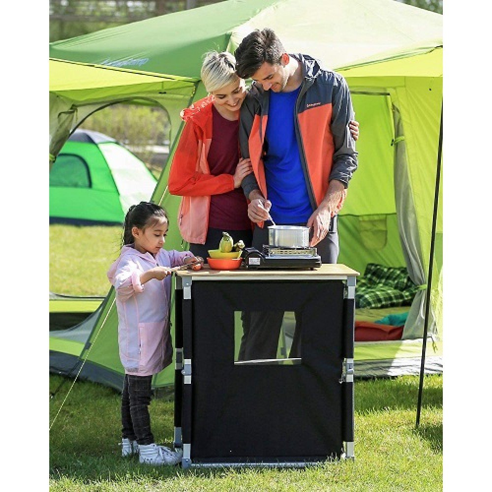 Складна кухня KingCamp BAMBOO COOKING TABLE (KC3904) Black