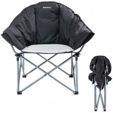 Крісло KingCamp Heavy duty steel folding chair(KC3976) Black/grey