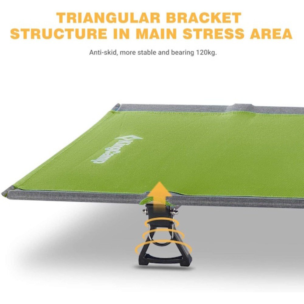 Розкладачка KingCamp ULTRALIGHT CAMPING COT KC3986 green